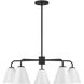 Blair 5 Light 30 inch Matte Black Chandelier Ceiling Light